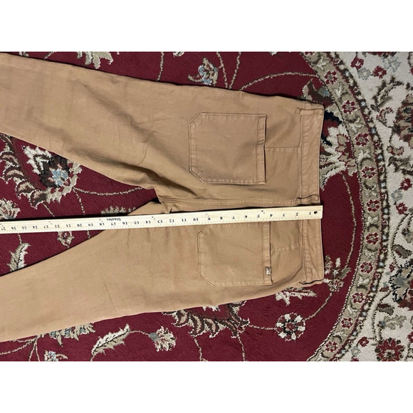 Women’s L.L Bean Button Fly Double Knee Flat Pocket Carpenter Style Skinny Jeans - Picture 6 of 7